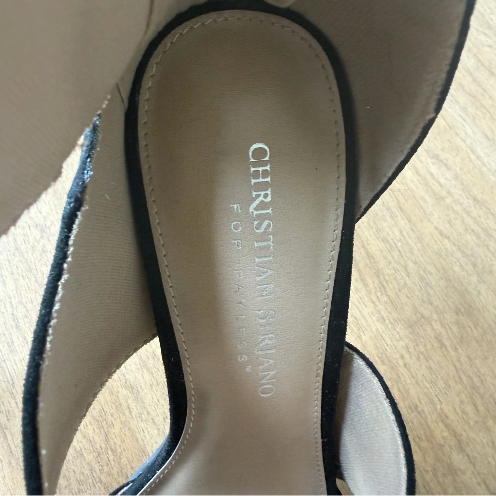 Black Strappy High Heel Sandals Size 7.5 - Picture 3 of 9